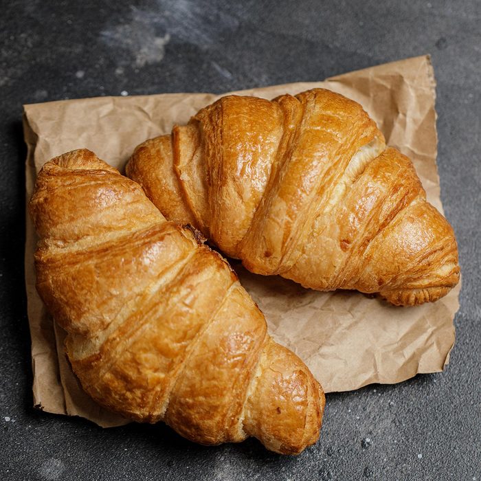 French croissant. 