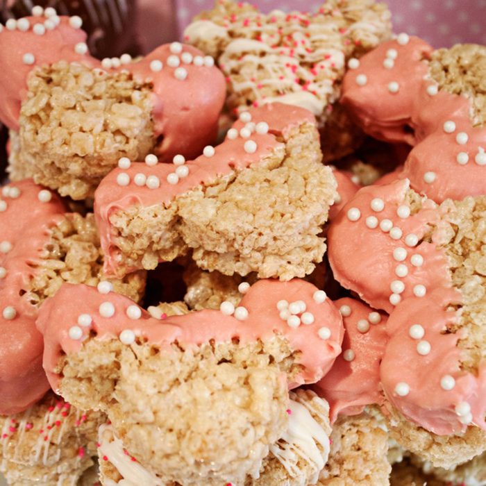 Chocolate Covered Minnie Mouse Rice Krispie Treats