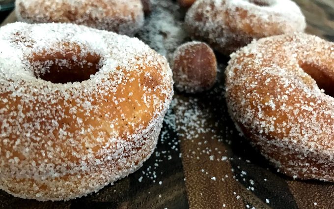 Sugar topped donuts
