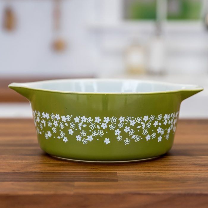 Vintage Pyrex dish in Spring Blossom