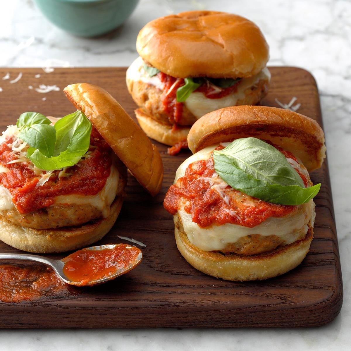 Friday: Chicken Parmesan Burgers