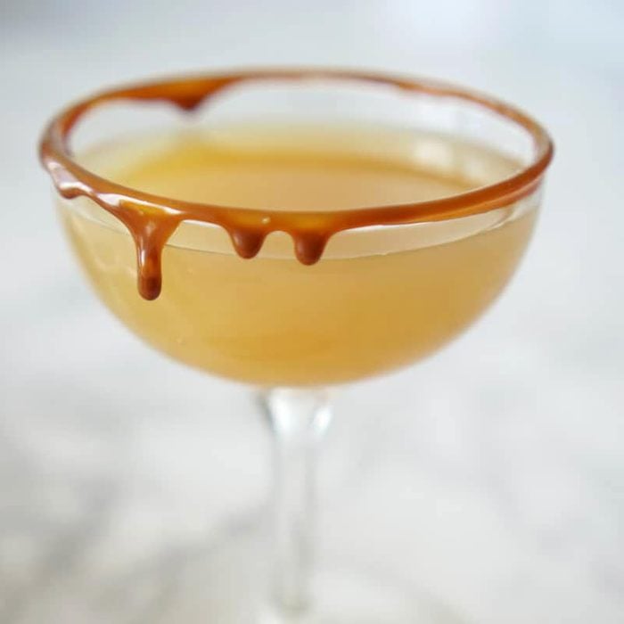 Caramel Apple & Spiced Rum Cocktail