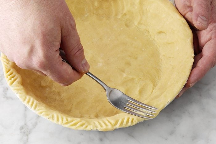 Gluten-Free Pie Pastry crust design with fork