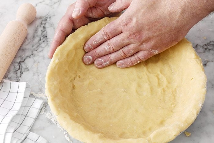 Gluten-Free Pie Pastry crust on baking pan