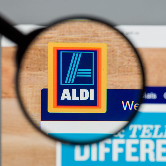 ALDI website homepage