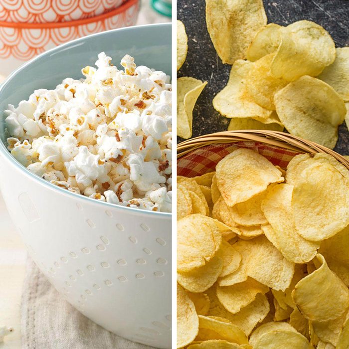 Popcorn vs potato chips