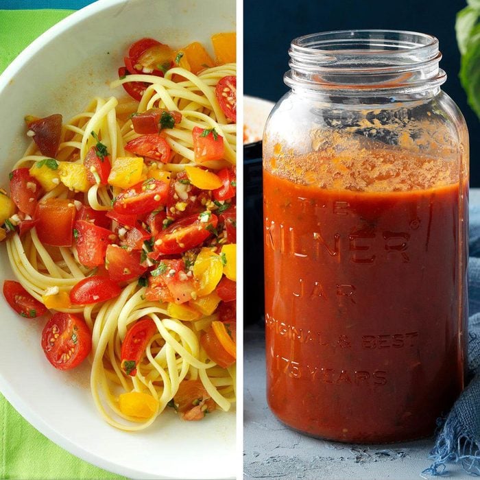 Pasta and jarred sauce