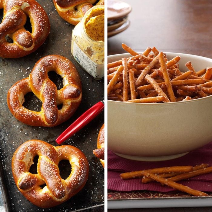Soft-baked pretzels vs hard pretzels