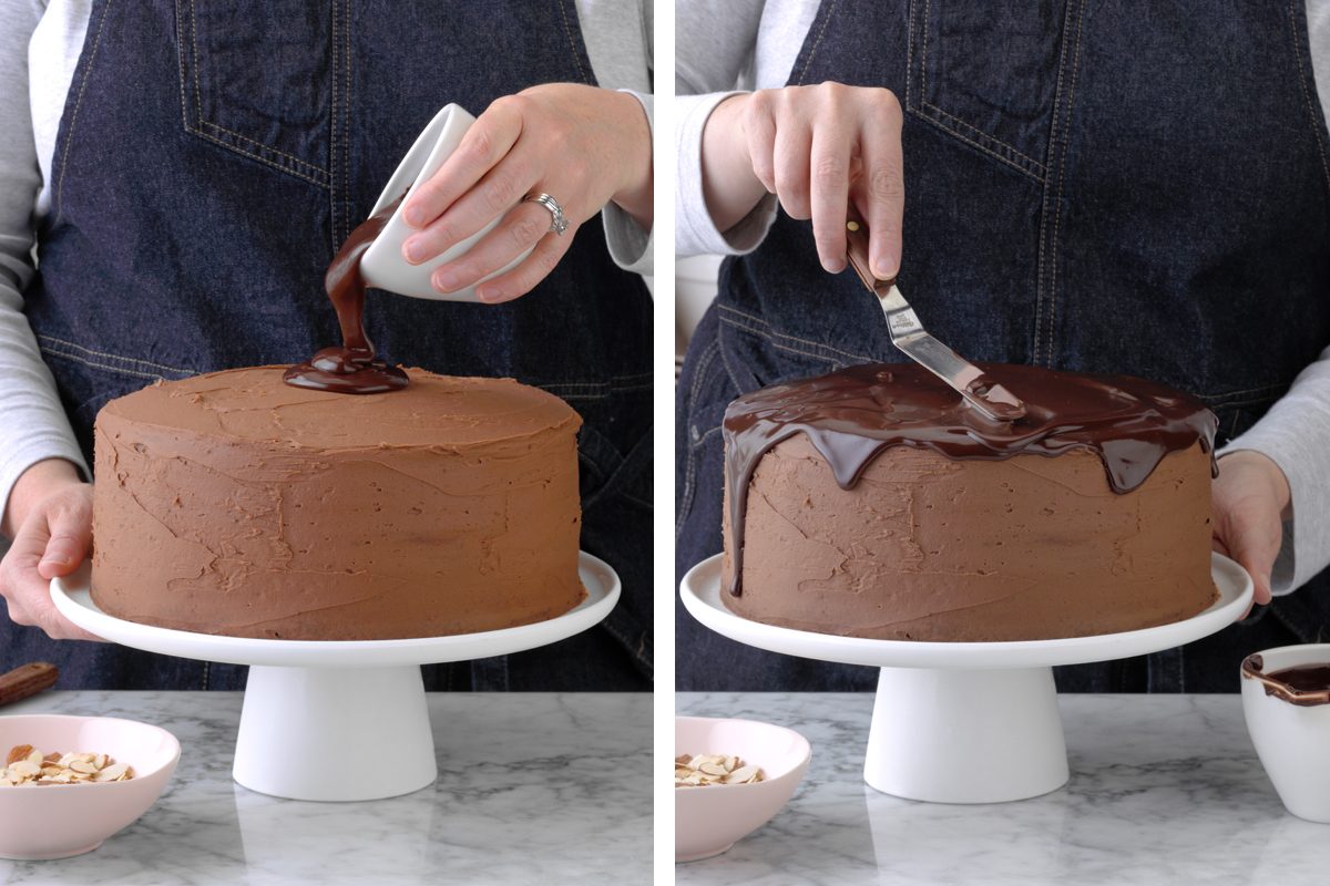 Frosting with ganache