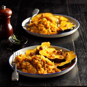 Pressure-Cooker Curried Pumpkin Risotto