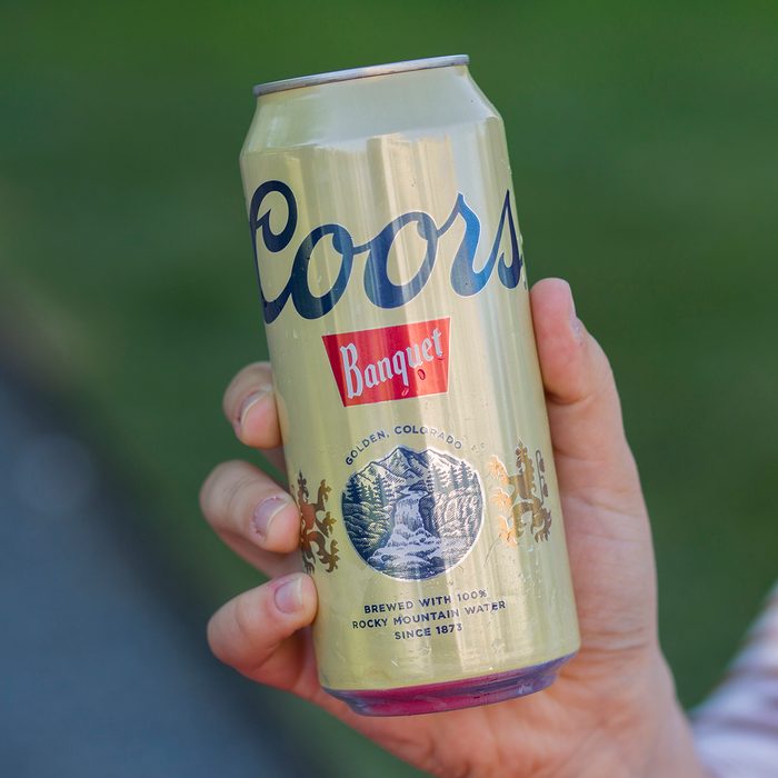 Can of Coors Banquet beer