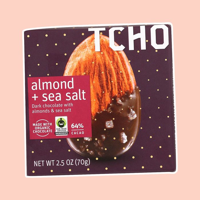 Tcho Chocolate Choc,Almond,Sea Salt,Organic 2.5 Oz