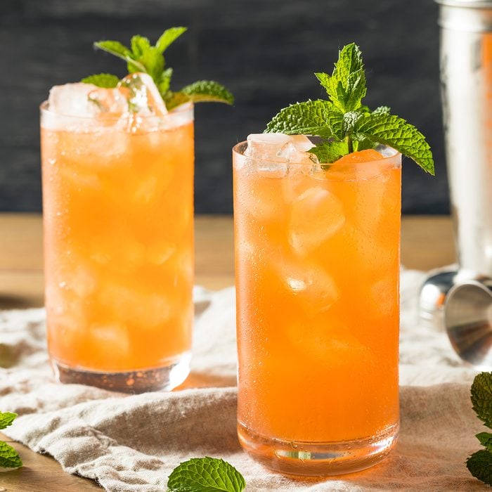 Sweet Tropical Zombie Cocktail with Rum and Mint