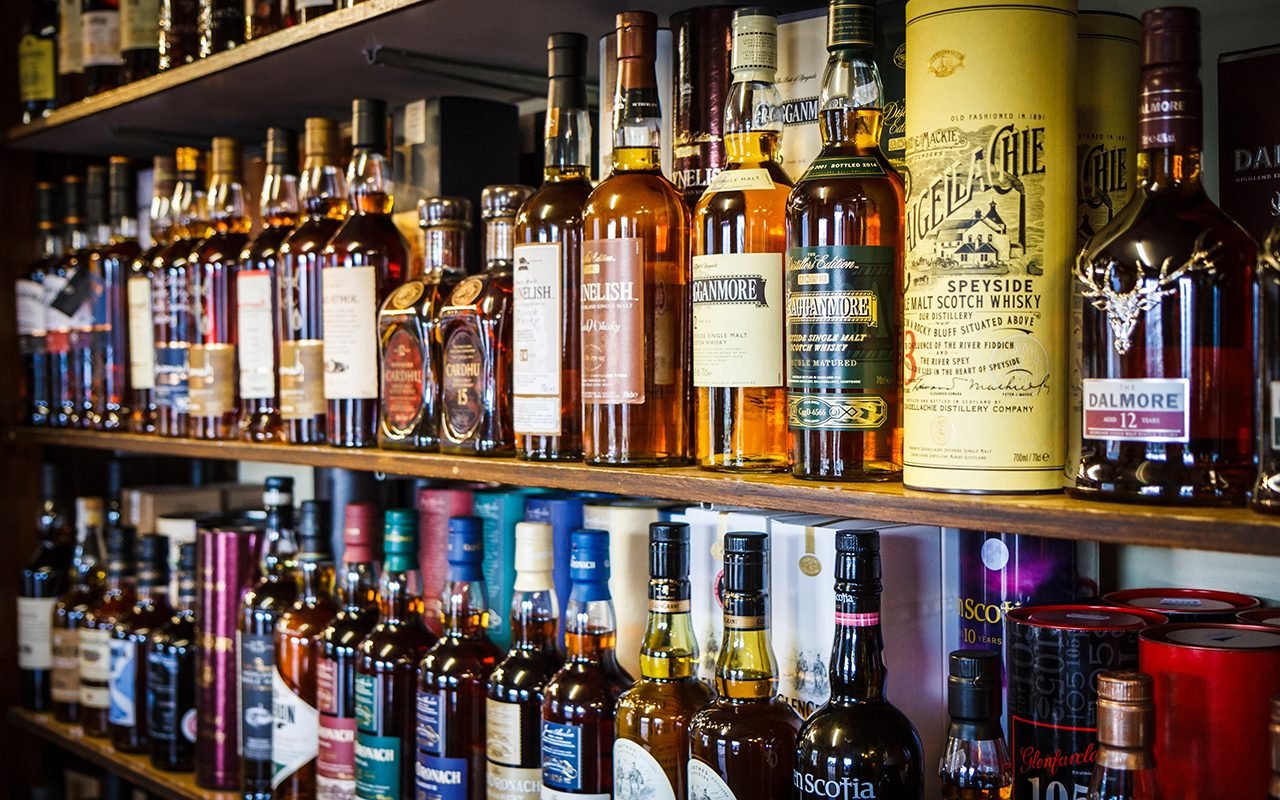 https://www.tasteofhome.com/wp-content/uploads/2019/08/bottles-of-scotch-whiskey-on-shelf-shutterstock_283026071.jpg?fit=1024,640