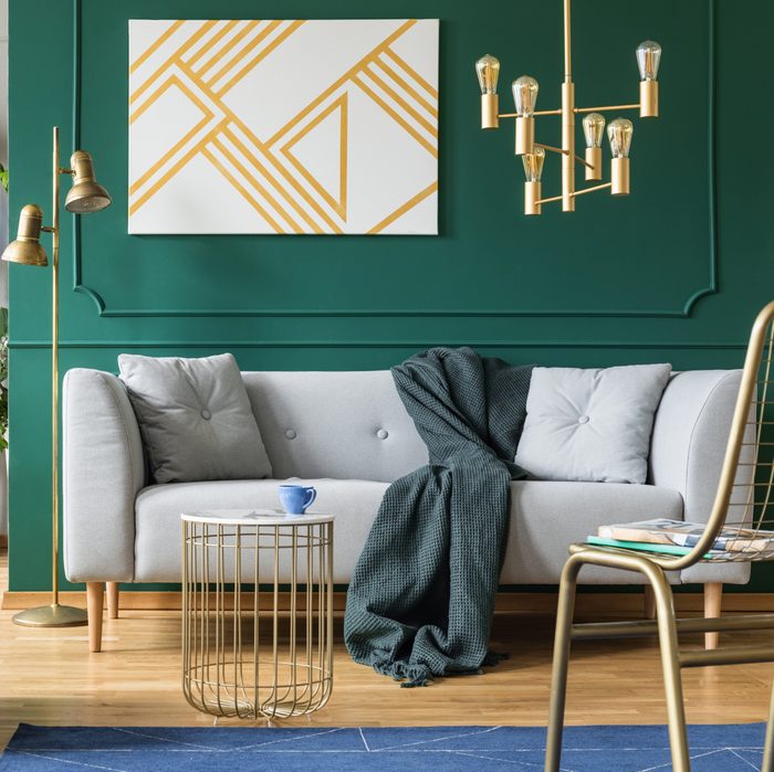 Green and gold apartment
