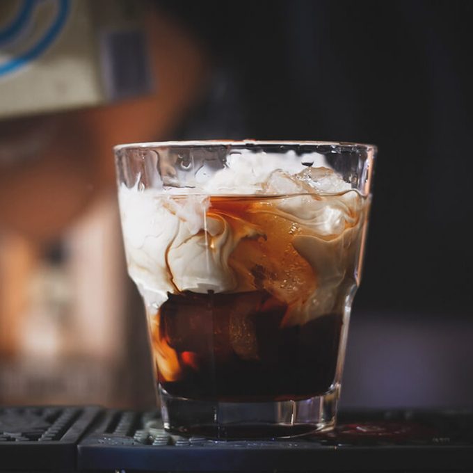 White Russian cocktail or Lebowski