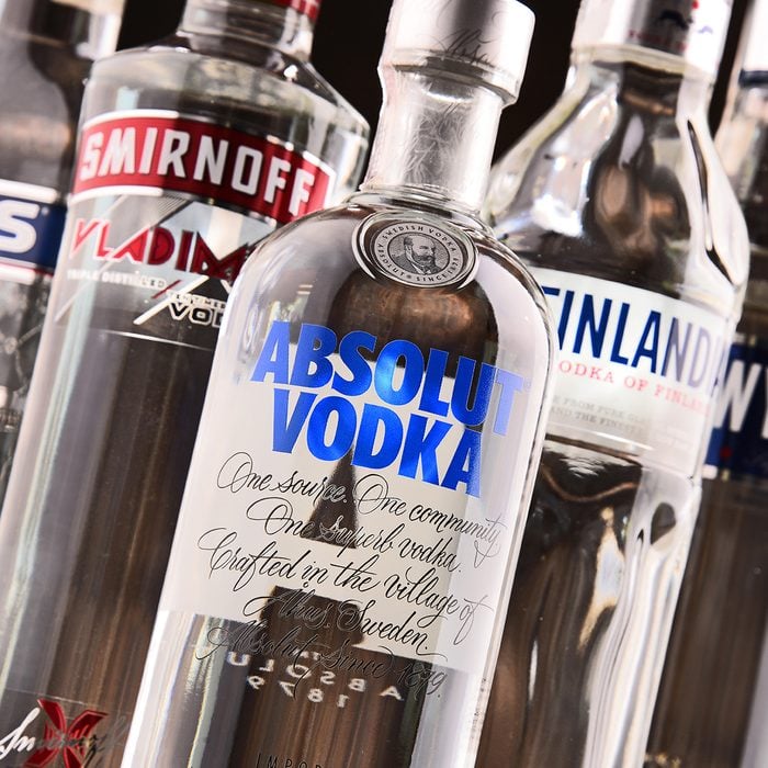 POZNAN, POLAND - MAY 31, 2017: Vodka is the world's largest internationally traded spirit with the estimated sale of about 500 million nine-liter cases a year.; Shutterstock ID 653237011