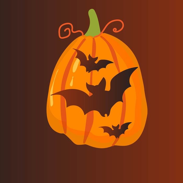 Bats pumpkin stencil