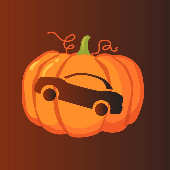Car pumpkin stencil