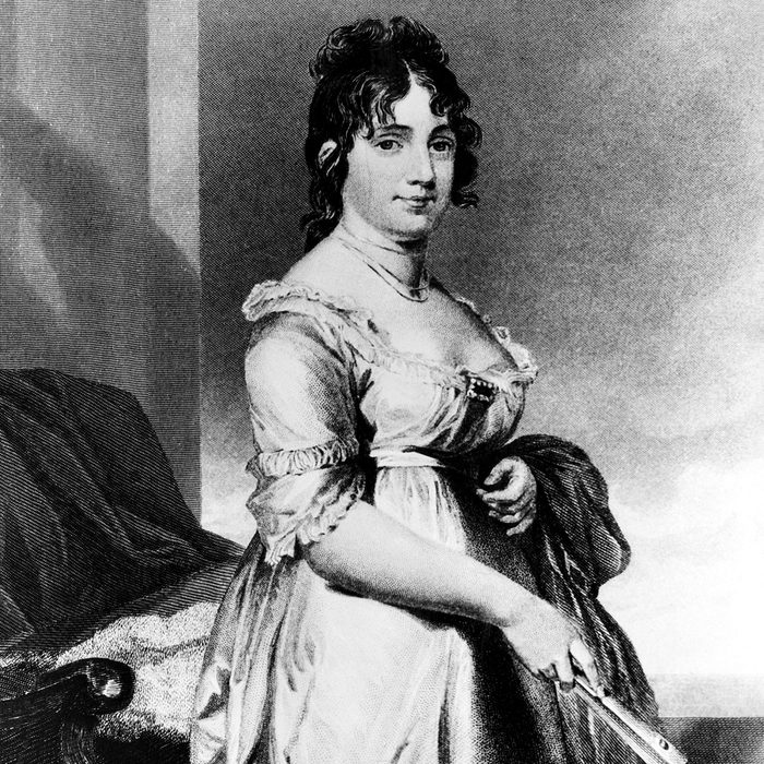 Dolley Madison (1768-1849), First Lady 1809-1817, c. 1818.
