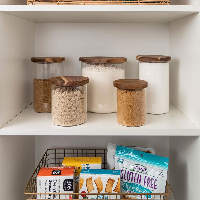 Glass Jars In Pantry