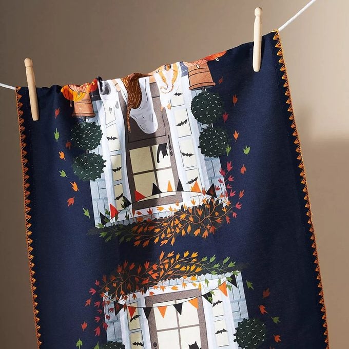 Peek A Boo Halloween Dish Towel Ecomm Via Anthropologie.com