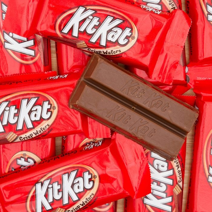 South Carolina, USA November 2016. Illustrative editorial of KitKat chocolate candy bar Background. KitKat chocolate bars are a favorite snack food in the USA and are used in a lot of dessert recipes; Shutterstock ID 1452364592; Job (TFH, TOH, RD, BNB, CWM, CM): Taste of Home