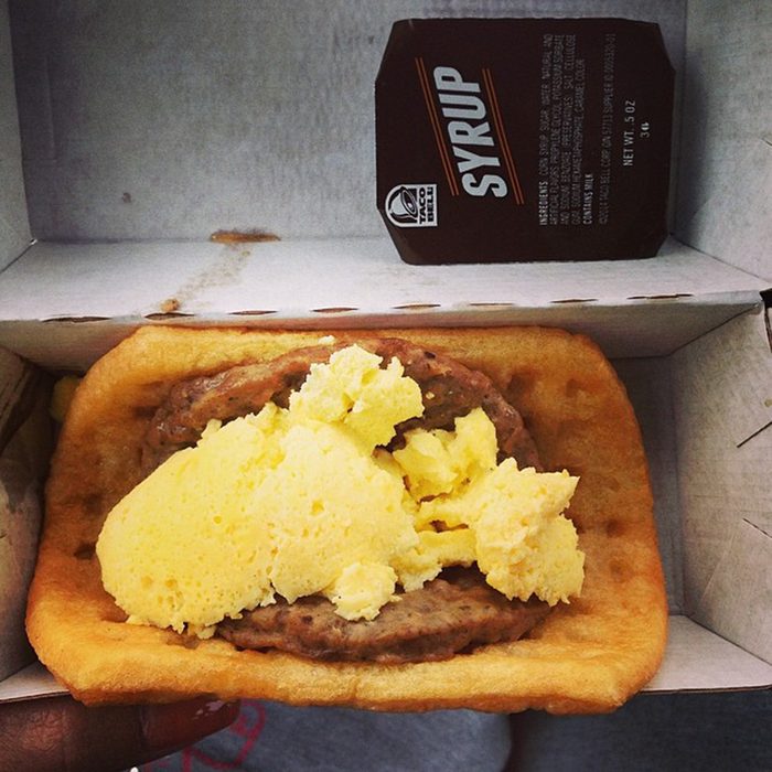 taco bell waffle cone breakfast