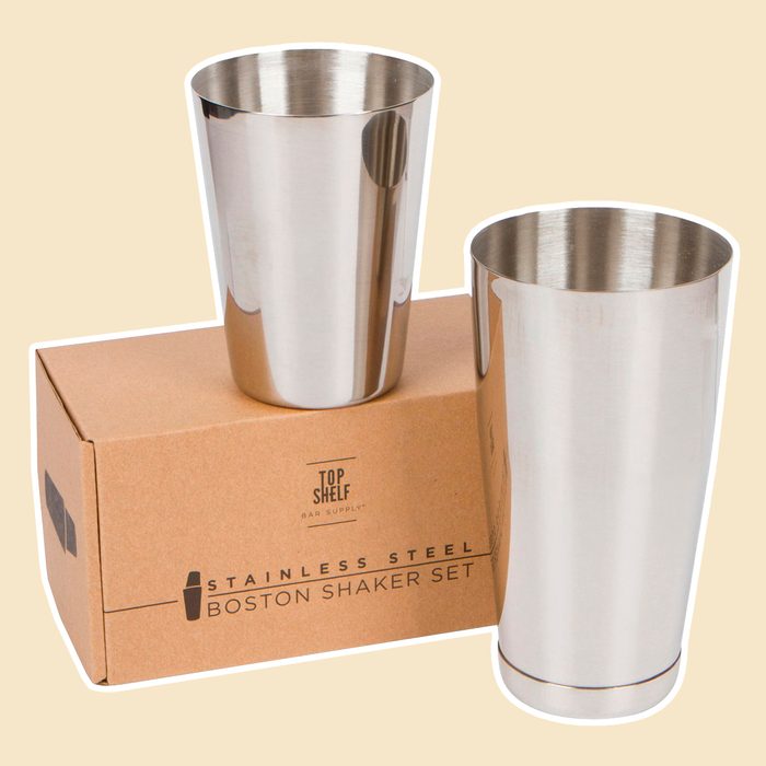 Premium Cocktail Shaker Set: Two-Piece Pro Boston Shaker Set. Unweighted 18oz & Weighted 28oz Martini Drink Shaker made from Stainless Steel 304