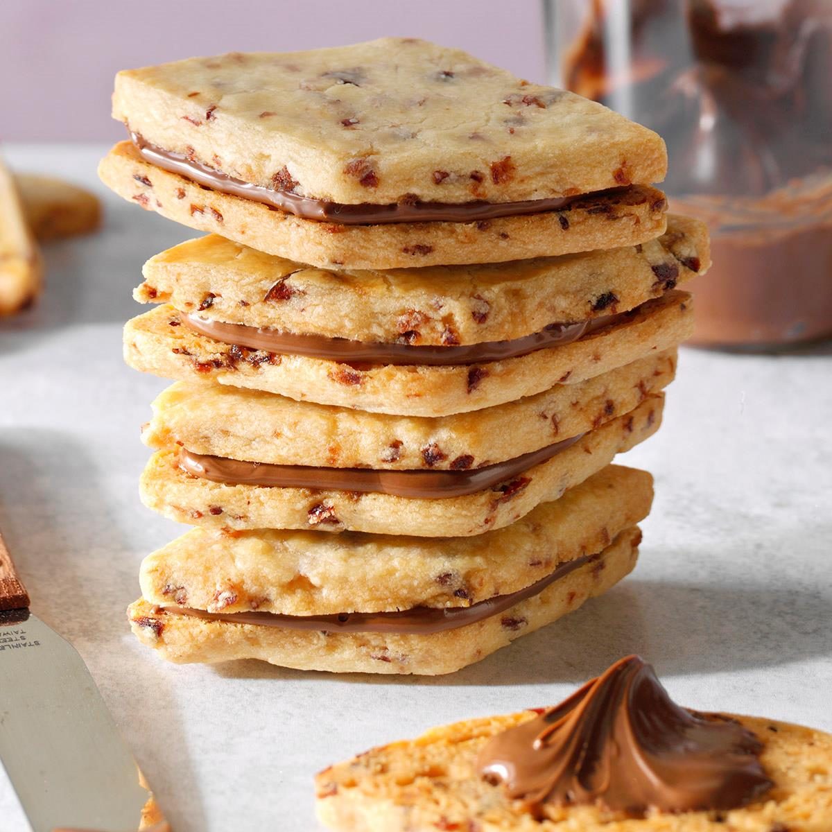 Cranberry Nutella Sandwich Cookies