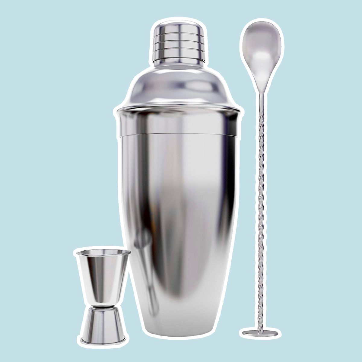 Stainless Steel Boston Shaker & Strainer Set – Here Here Market