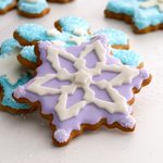 Frozen Snowflake Gingerbread Cookies