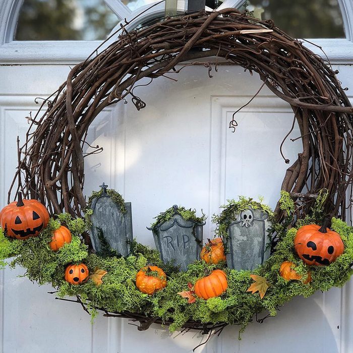 Halloween Graveyard Wreath