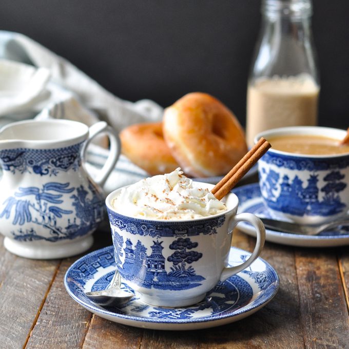 pumpkin spice creamer with whipped cream