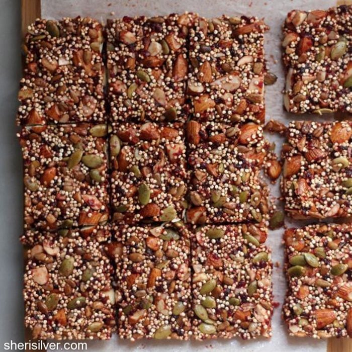 Quinoa Nut and Cherry Bars