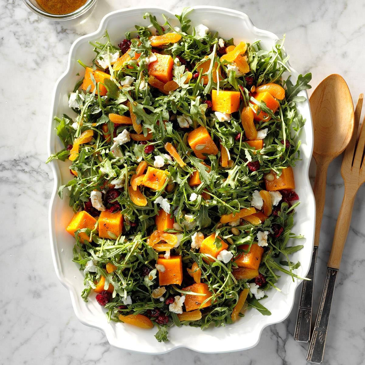 Roasted Pumpkin Salad with Orange Dressing