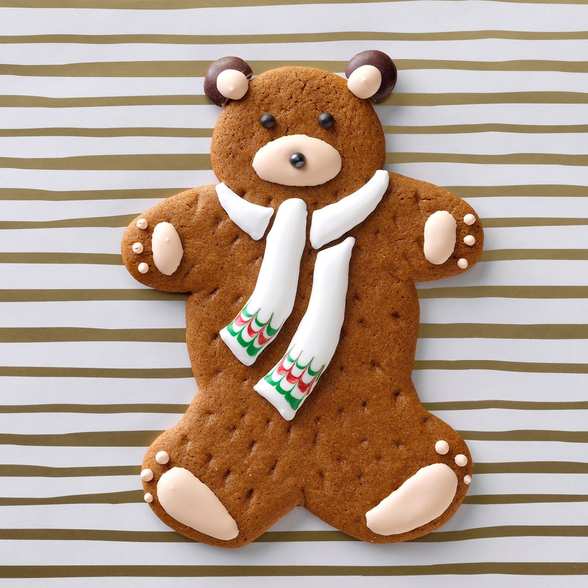 teddy bear christmas cookie