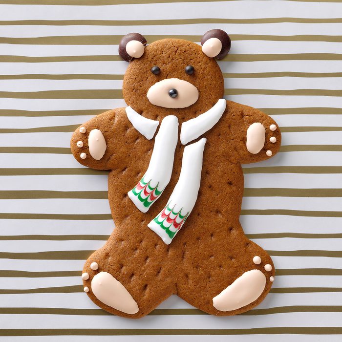 teddy bear christmas cookie