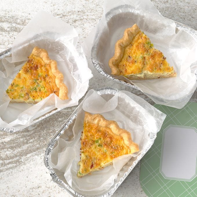 bacon swiss quiche, meal planning premium