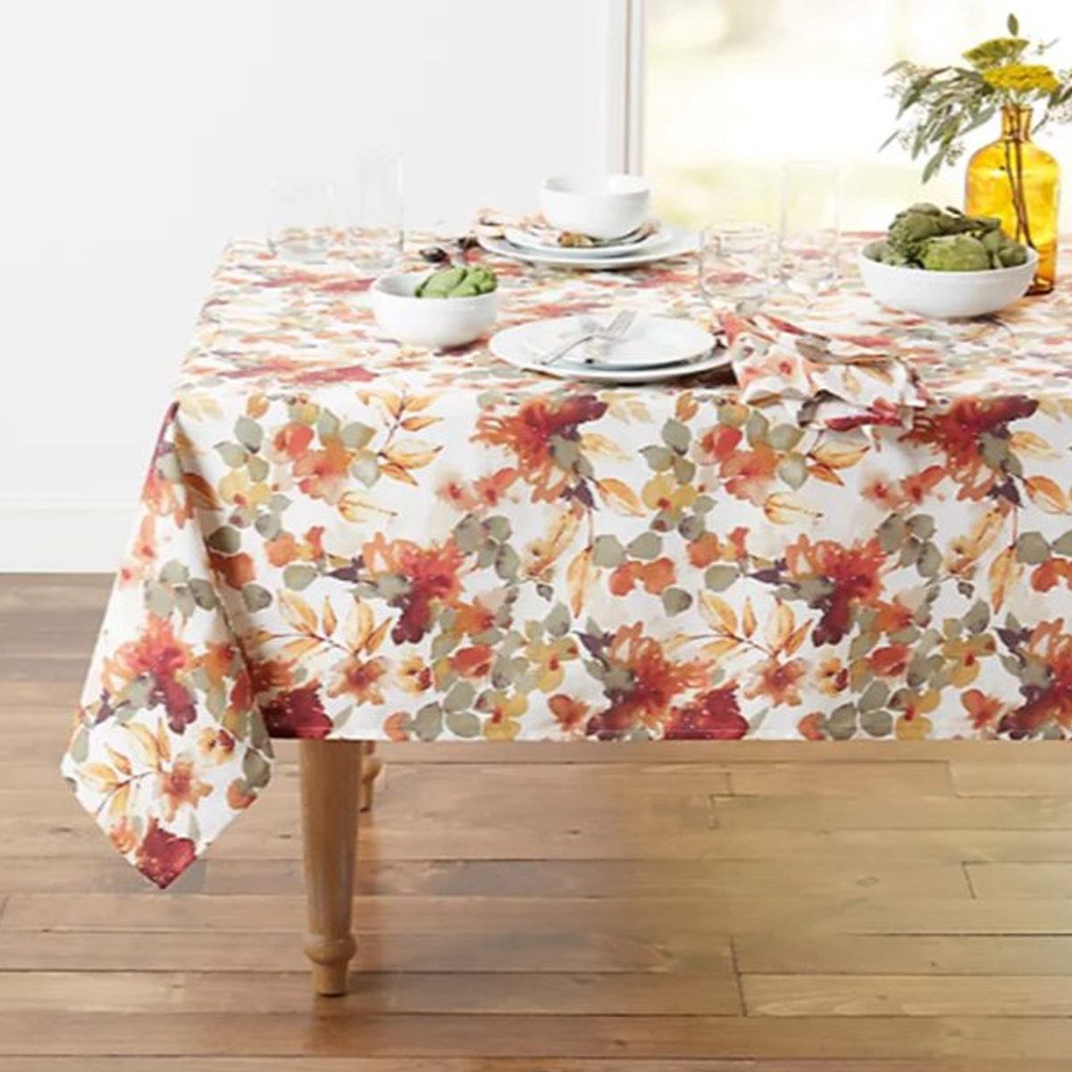Watercolor Foliage Tablecloth