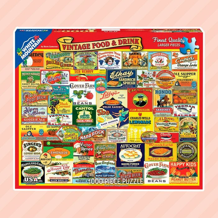White Mountain Puzzles Vintage Foods & Drinks - 1000 Piece Jigsaw Puzzle