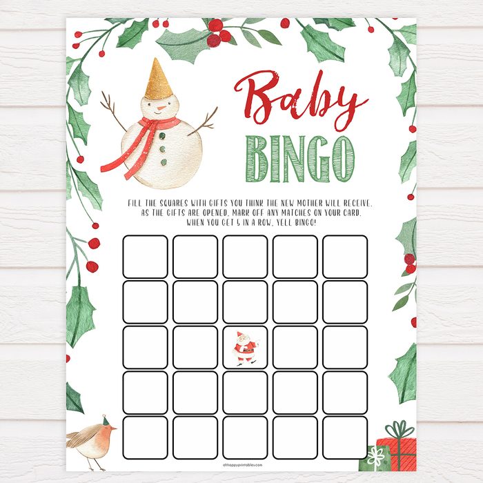 Christmas bingo