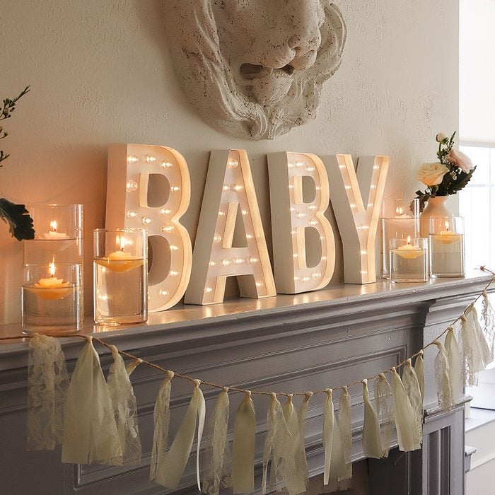 Decoration for a baby shower cute party