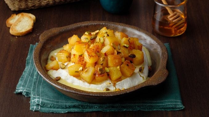 Caramelized Pineapple Baked Brie