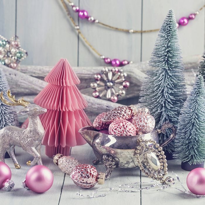 Pastel colored decoration for christmas
