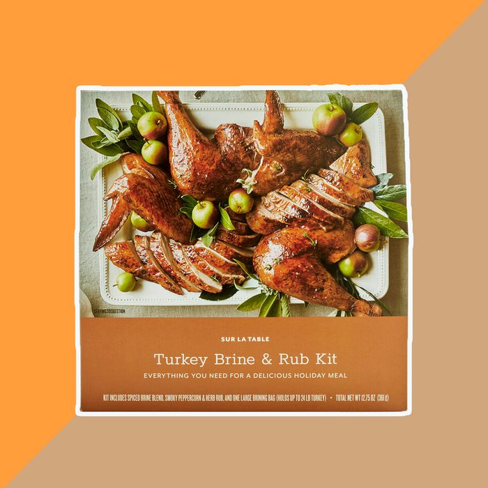 turkeybrinerubkit sur la table, thanksgiving dinner products