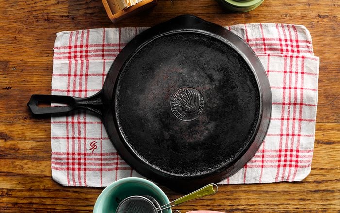 When to throw away a cast iron skillet