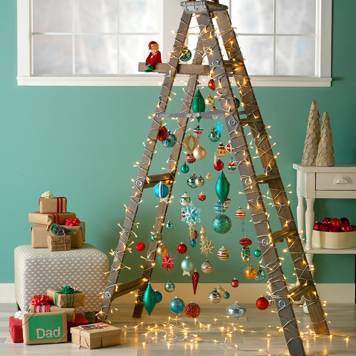 ladder christmas tree