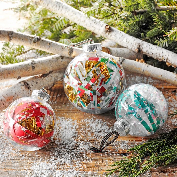 Wrapping Paper Ornaments