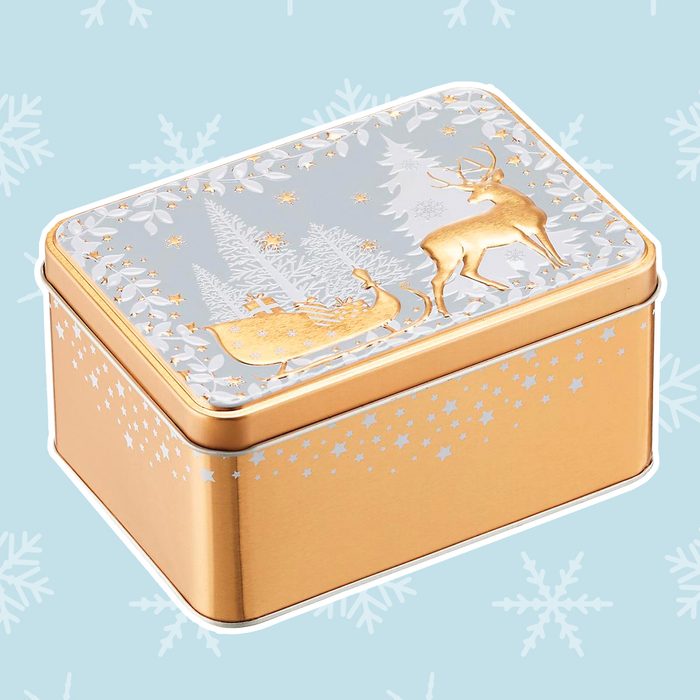 Gold Deer Sleigh Tin